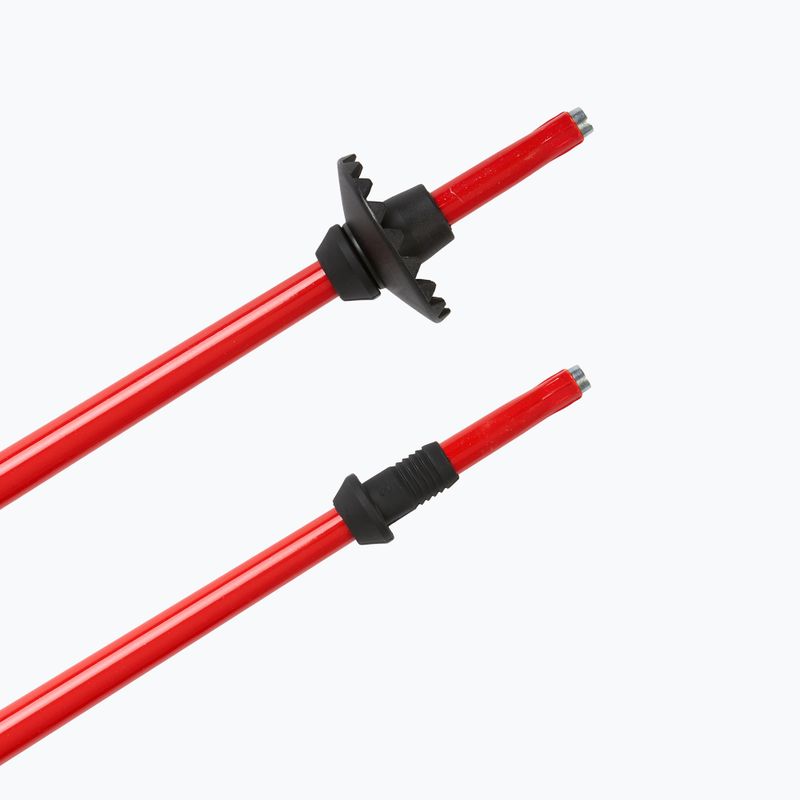 Vaikiškos slidinėjimo lazdos LEKI Racing bright red/ black/ neon yellow 5
