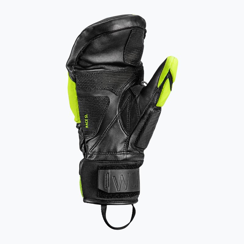 Vyriškos slidinėjimo pirštinės LEKI WCR Venom SL 3D Mitt black ice/lemon 6