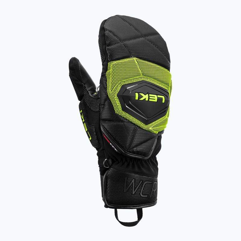 Vyriškos slidinėjimo pirštinės LEKI WCR Coach 3D Mitt black/ice lemon 2