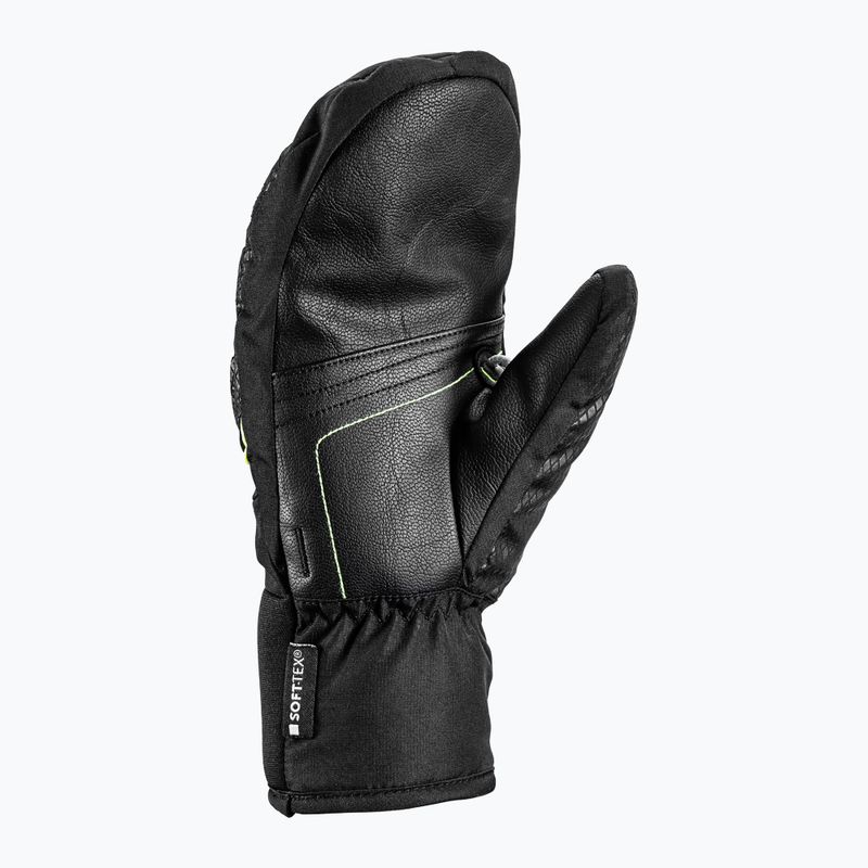 Vaikiškos slidininkų pirštinės LEKI WCR Team 3D Junior Mitt black/ ice lemon 9