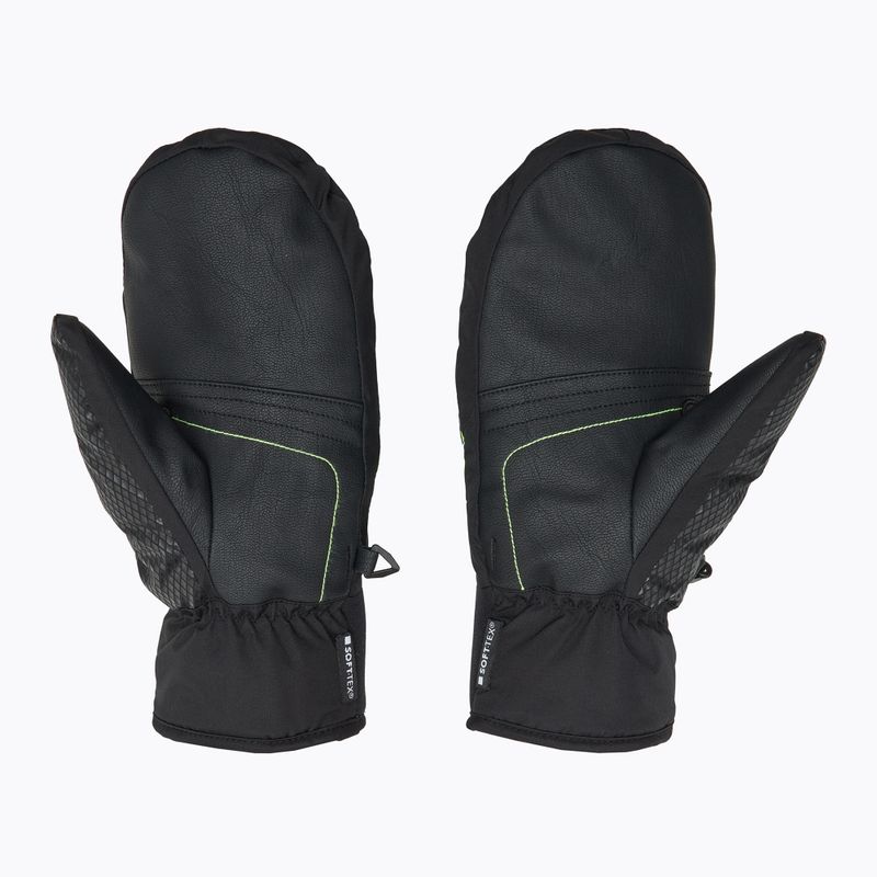 Vaikiškos slidininkų pirštinės LEKI WCR Team 3D Junior Mitt black/ ice lemon 3