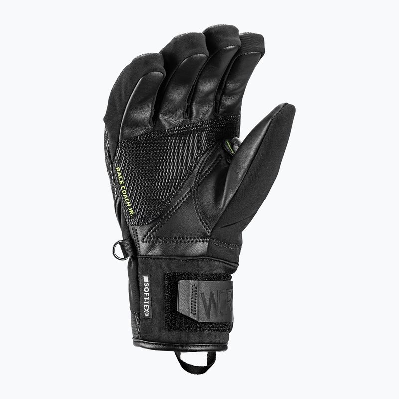 Vaikiškos slidinėjimo pirštinės LEKI WCR C-Tech 3D Junior black/ice lemon 3