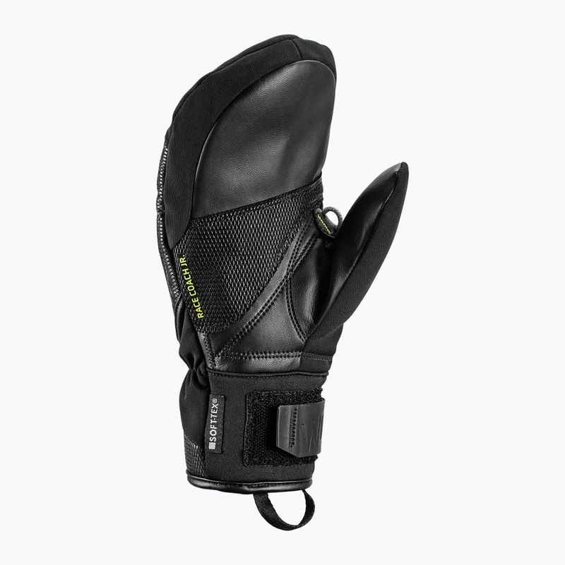 Vaikiškos slidinėjimo pirštinės LEKI WCR C-Tech 3D Junior Mitt black/ice lemon 3
