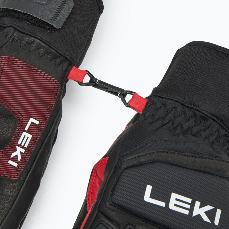 Vyriškos slidinėjimo pirštinės LEKI Griffin Pro 3D black/ red/ white 6