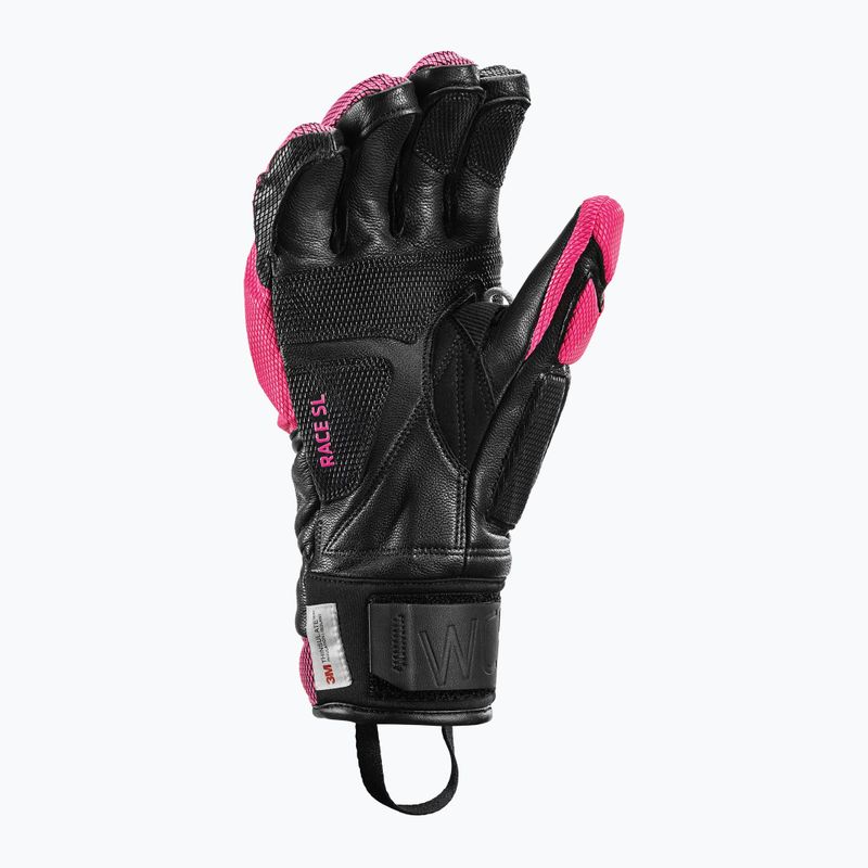 Moteriškos slidininkų pirštinės LEKI WCR Venom SL 3D black/ pink 8