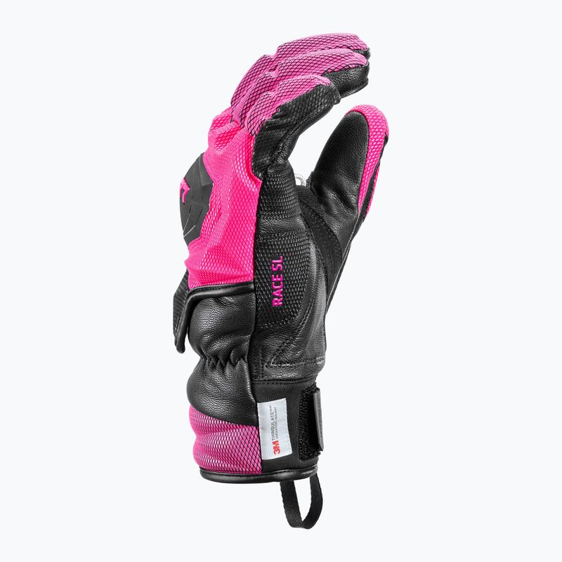 Moteriškos slidininkų pirštinės LEKI WCR Venom SL 3D black/ pink 9