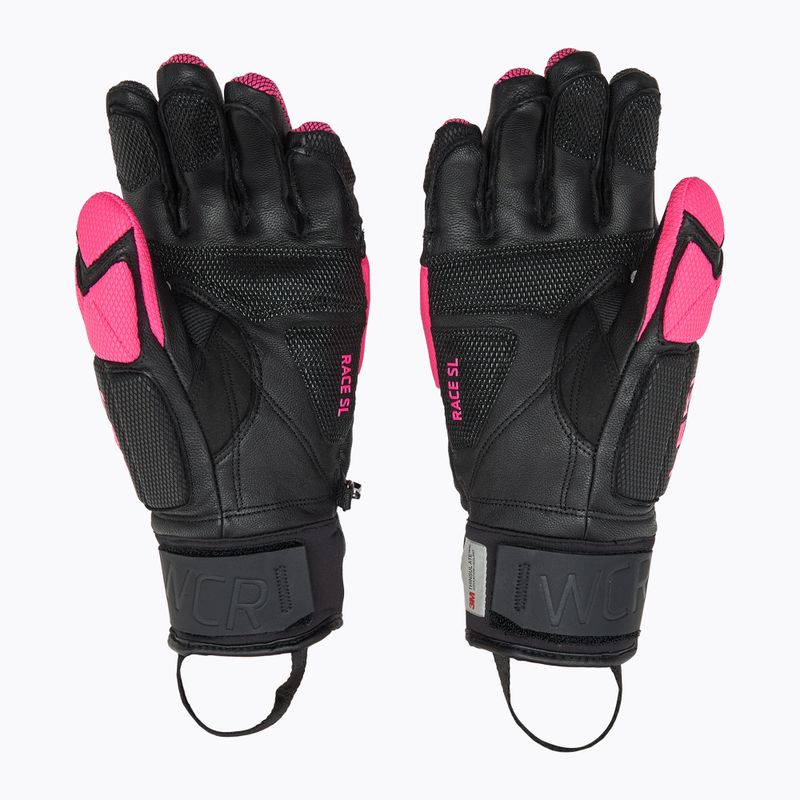 Moteriškos slidininkų pirštinės LEKI WCR Venom SL 3D black/ pink 2