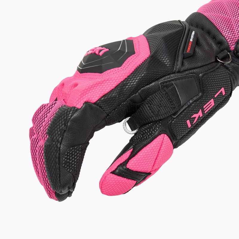 Moteriškos slidininkų pirštinės LEKI WCR Venom SL 3D black/ pink 4