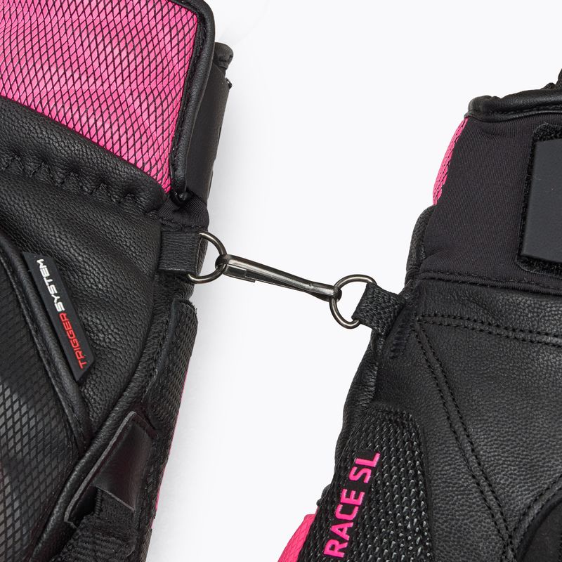 Moteriškos slidininkų pirštinės LEKI WCR Venom SL 3D black/ pink 6