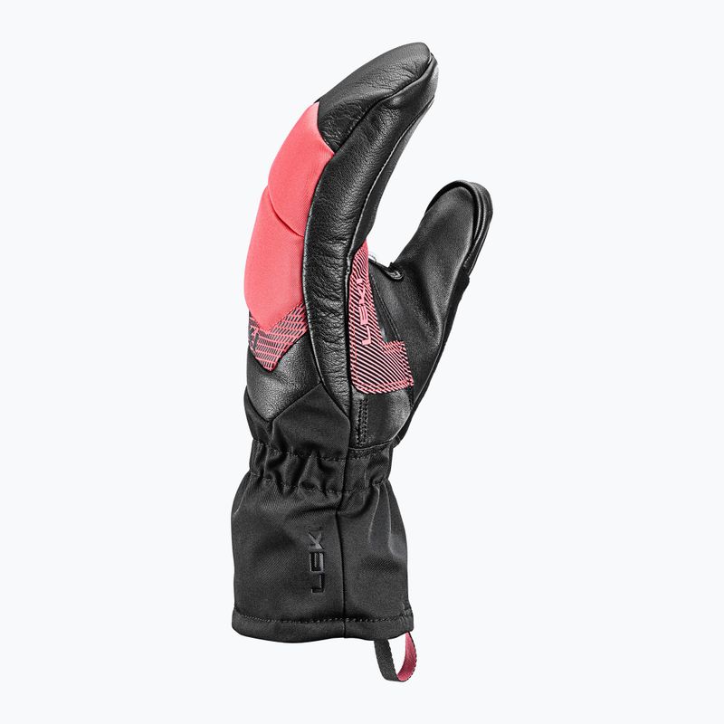 Moteriškos slidininkų pirštinės LEKI Griffin Base 3D Mitt black/ rose 3