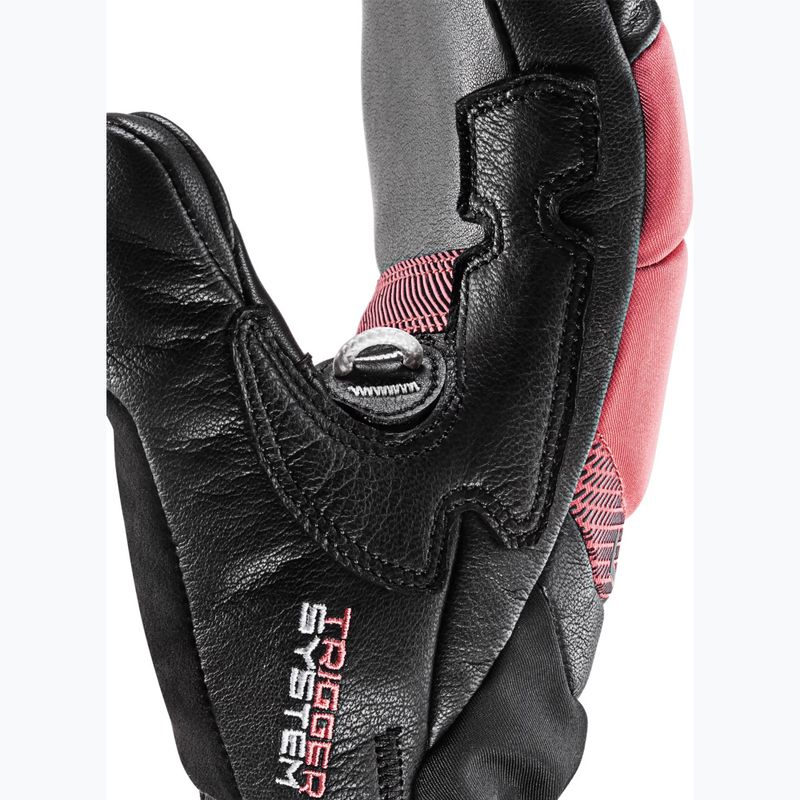 Moteriškos slidininkų pirštinės LEKI Griffin Base 3D Mitt black/ rose 4