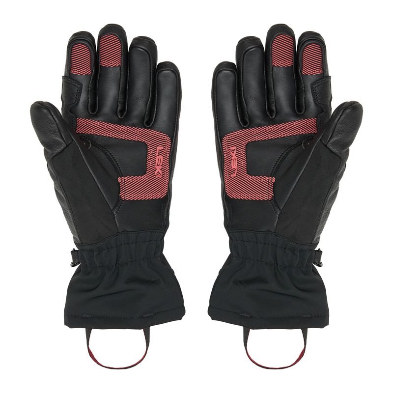 Moteriškos slidininkų pirštinės LEKI Griffin Base 3D black/ rose 2