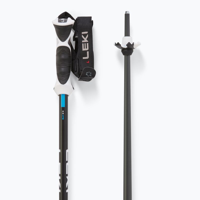 Slidinėjimo lazdos LEKI Bold Lite S dark anthracite/black/bright blue 3