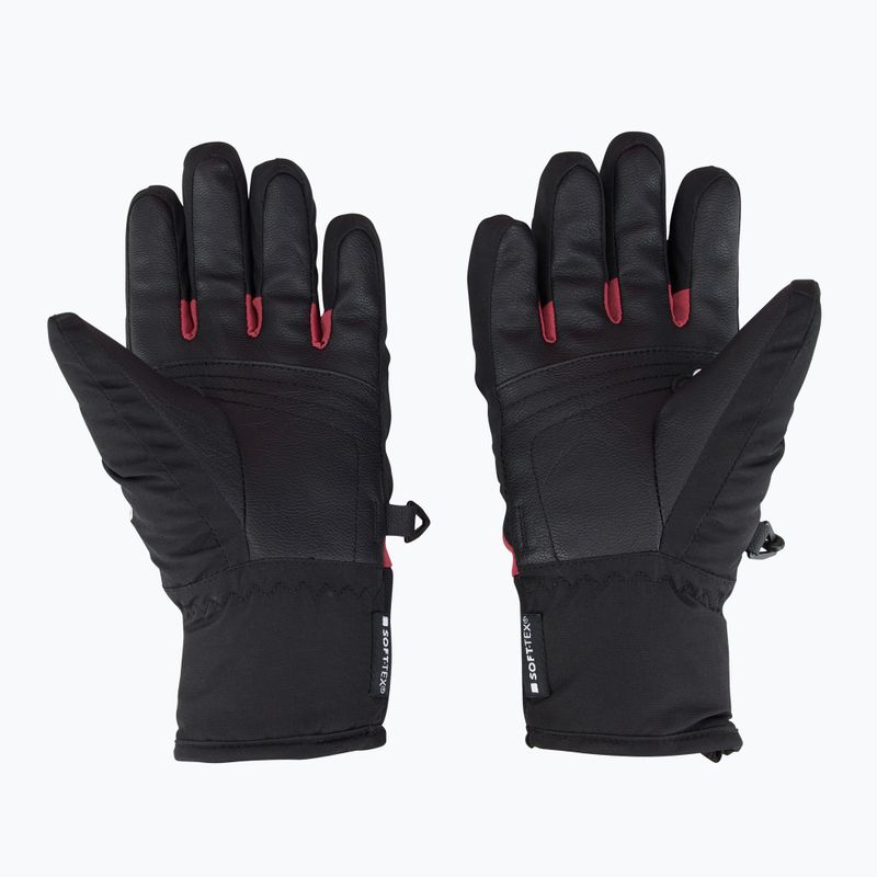 Vaikiškos slidininkų pirštinės LEKI Griffin 3D Junior black/ rose 3