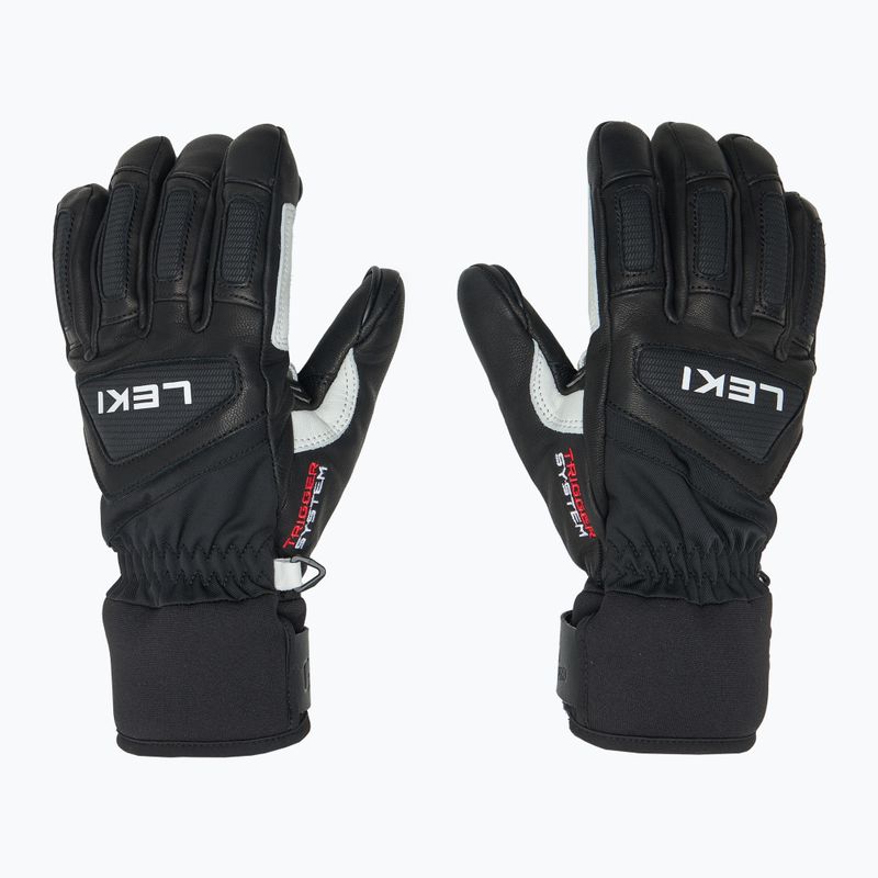 Moteriškos slidininkų pirštinės LEKI Griffin Pro 3D black 3