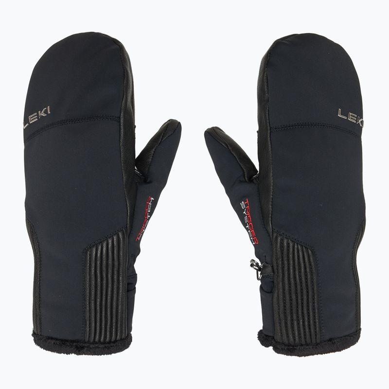Moteriškos slidininkų pirštinės LEKI Vallarta 3D Mitt black 3