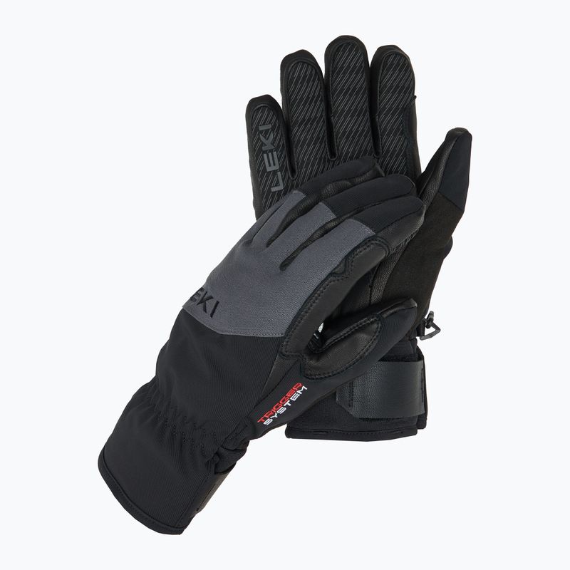 Vyriškos slidinėjimo pirštinės LEKI Pegas 3D GTX black/ graphite