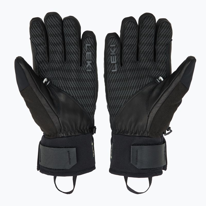 Vyriškos slidinėjimo pirštinės LEKI Pegas 3D GTX black/ graphite 2