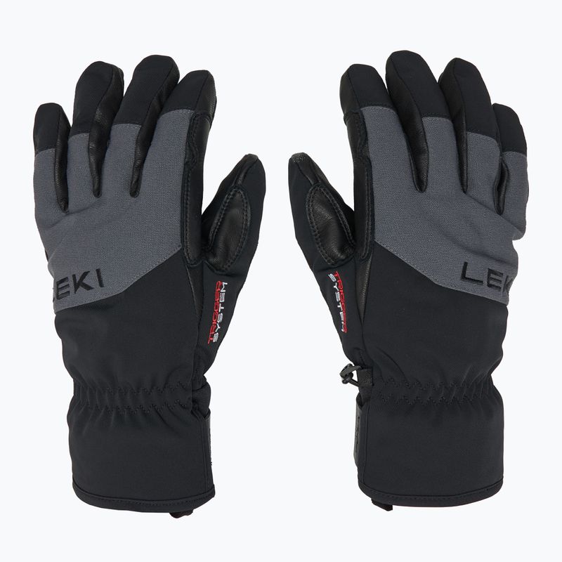 Vyriškos slidinėjimo pirštinės LEKI Pegas 3D GTX black/ graphite 3