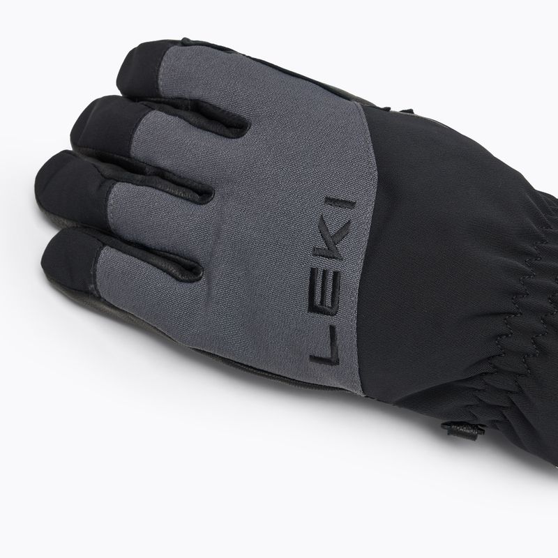 Vyriškos slidinėjimo pirštinės LEKI Pegas 3D GTX black/ graphite 4