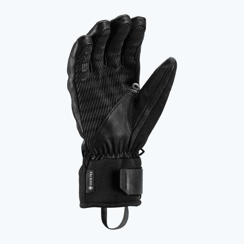 Vyriškos slidinėjimo pirštinės LEKI Pegas 3D GTX black/ graphite 8
