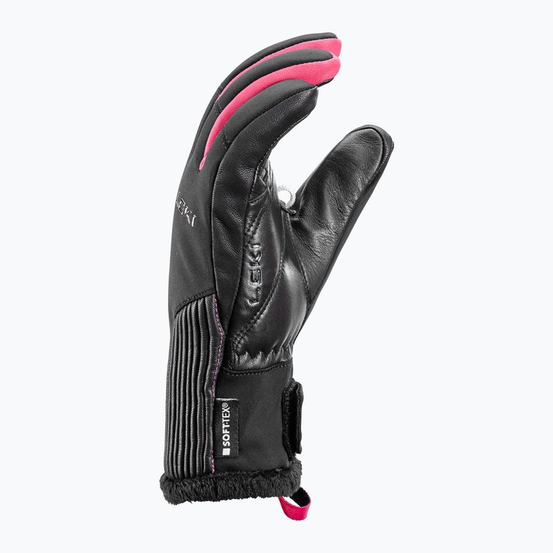 Moteriškos slidininkų pirštinės LEKI Vallarta 3D black/ rose 3