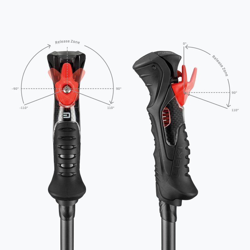 Slidinėjimo lazdos LEKI Airfoil 3D black/dark anthracite 6