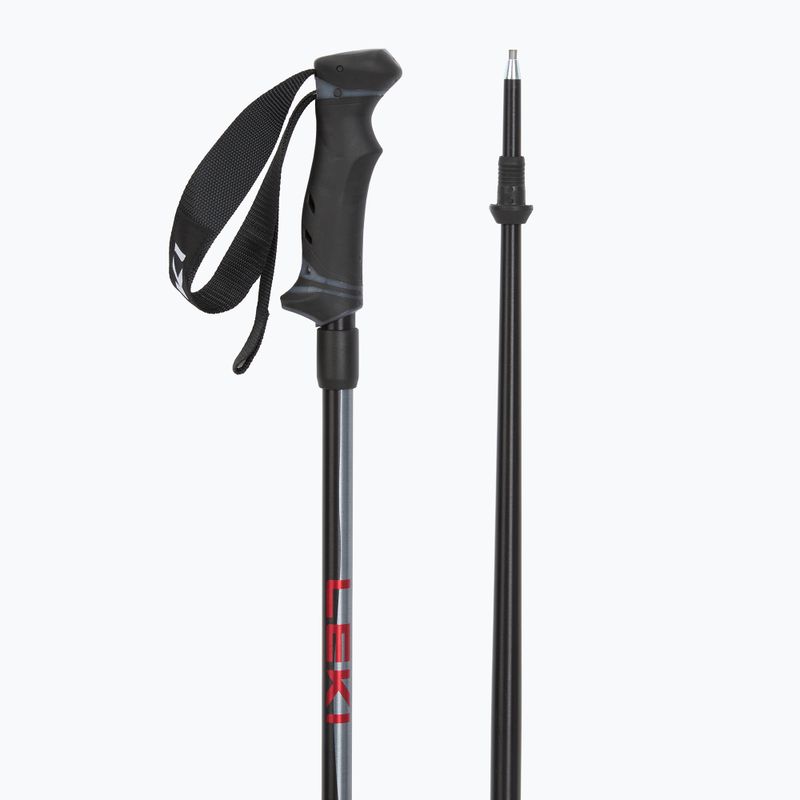Slidinėjimo lazdos LEKI Hot Shot anodized black/eloxal gray/eloxal red 3
