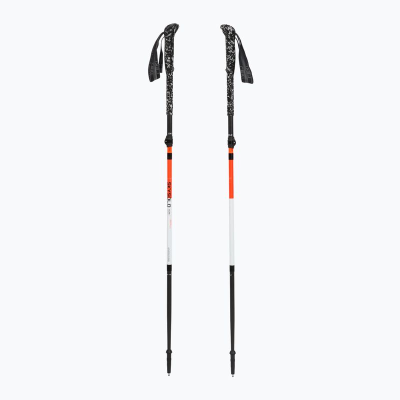 Žygio lazdos LEKI Skysolo FX.One Carbon neon orange/white/black 5