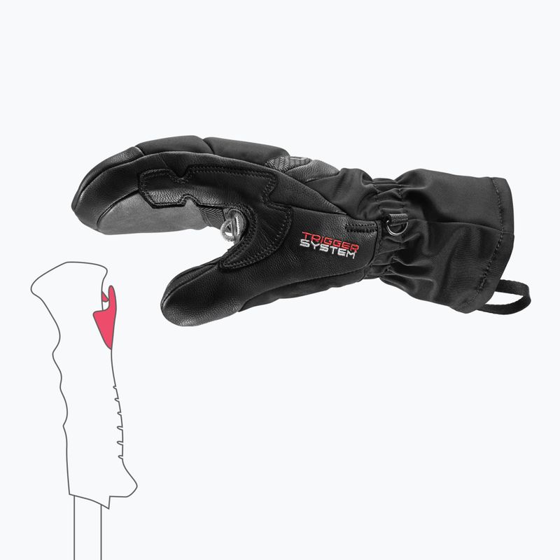 Moteriškos slidinėjimo pirštinės LEKI Griffin Base 3D Mitt black 9