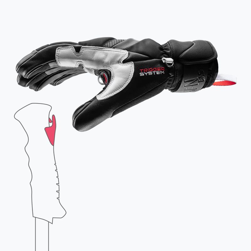 Vyriškos slidinėjimo pirštinės LEKI Griffin Base 3D black 5