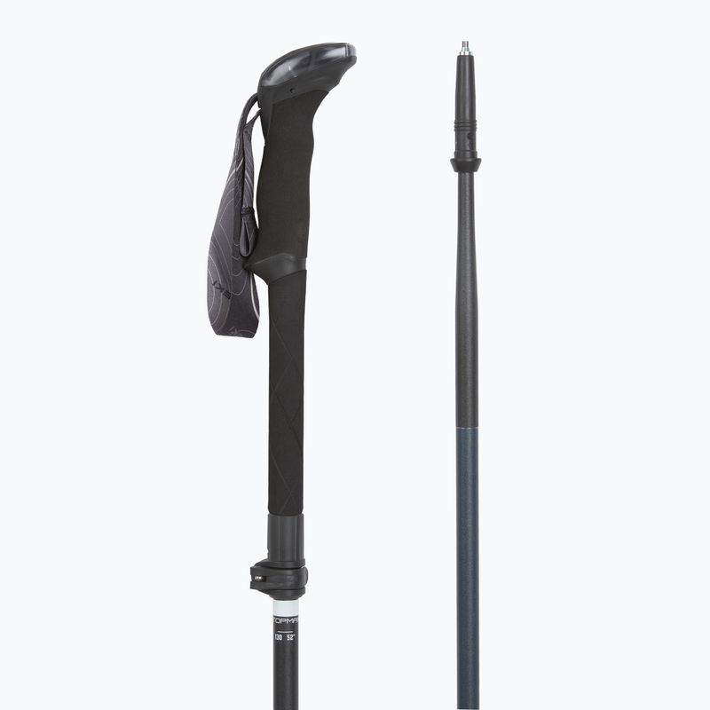 Žygio lazdos LEKI Makalu FX TA black stone blue/dark white 3