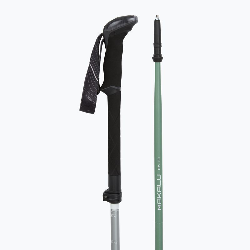 Žygio lazdos LEKI Makalu FX TA silver/greygreen/white 3