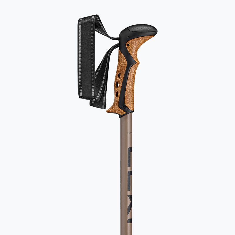 Trekkingo lazdos LEKI Khumbu black/pale clay light/pale clay dark 4