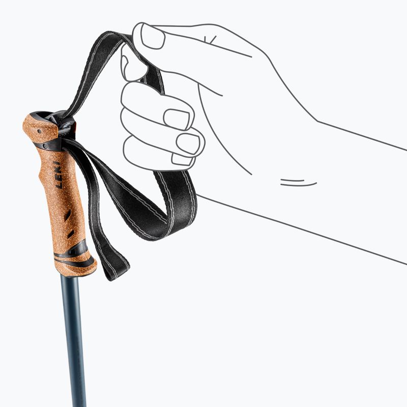 Trekkingo lazdos LEKI Legacy Lite AS black/denimblue/white 6