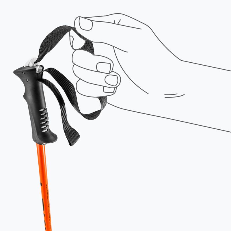 Žygio lazdos LEKI Legacy Junior orange/dark blue/white 6