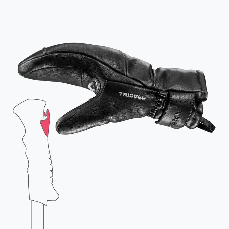 Moteriškos slidinėjimo pirštinės LEKI Glace Prime TR Women Mitt black 5
