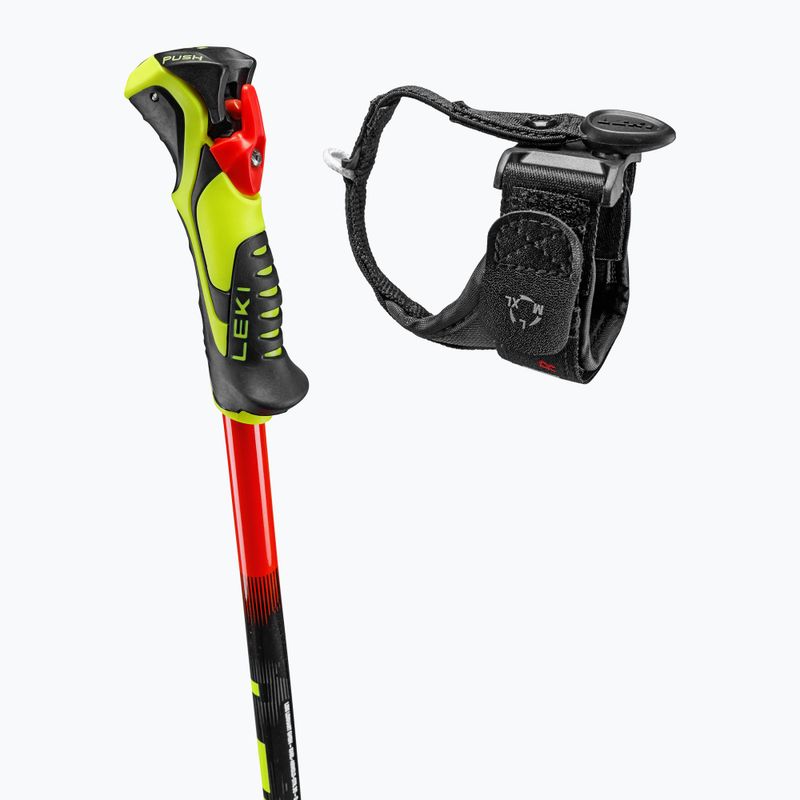 Vaikiškos slidžių lazdos LEKI WCR Evo Lite SL TR bright red/black/neon yellow 4