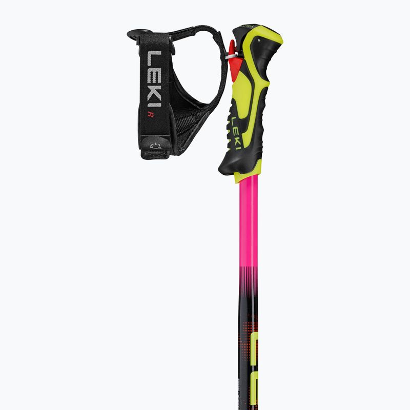 Vaikiškos slidžių lazdos LEKI WCR Evo Lite SL TR neon pink/black/neon yellow 3