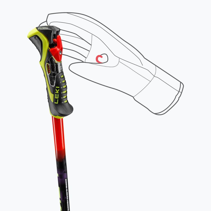 Slidžių lazdos LEKI WCR Pro SL TR bright red/black/neon yellow 6