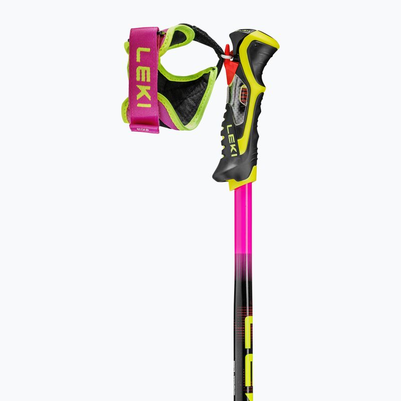 Vaikiškos slidžių lazdos LEKI WCR Pro Lite SL TR neon pink/black/neon yellow 3
