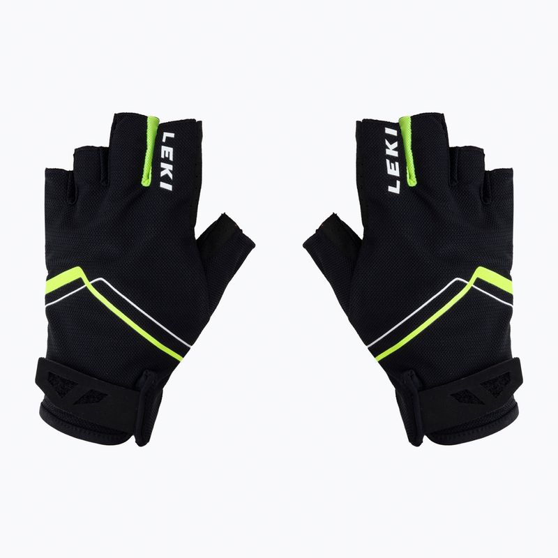 LEKI Šiaurietiškojo ėjimo pirštinės Multi Breeze Short juodos spalvos 649704302060
