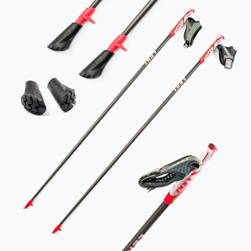 LEKI Flash Carbon pilkos spalvos šiaurietiško ėjimo lazdos 65025601115 6