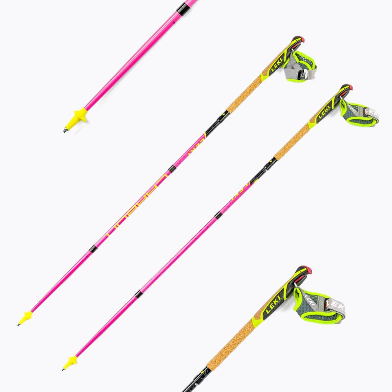 LEKI Micro Trail Pro bėgimo lazdos rožinės spalvos 65025852110 6