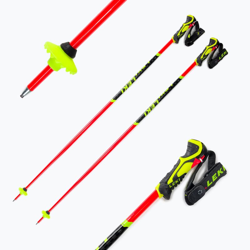 LEKI Wcr Lite Sl 3D vaikiškos slidinėjimo lazdos raudonos 65065851 8