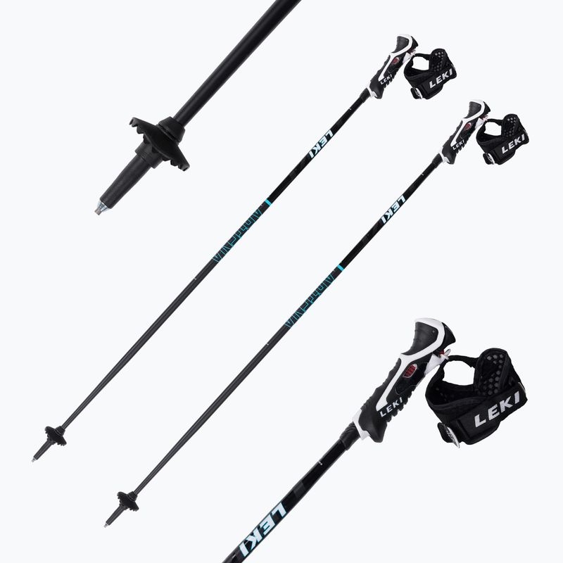 LEKI Artena Airfoil 3D slidinėjimo lazdos juodos 65067971110 7