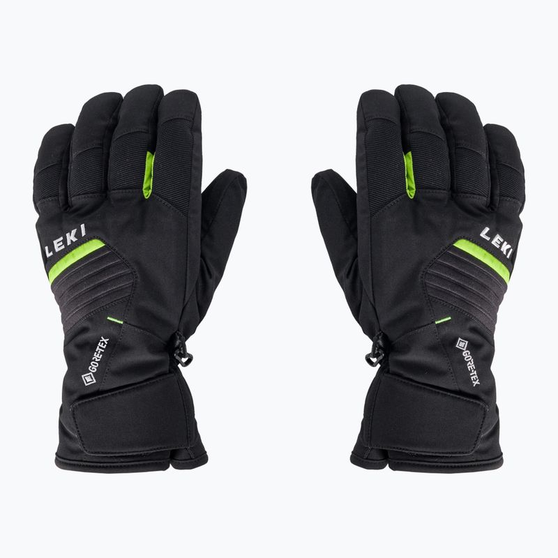 LEKI Spox GTX slidinėjimo pirštinės juoda-žalia 65080830303080 2