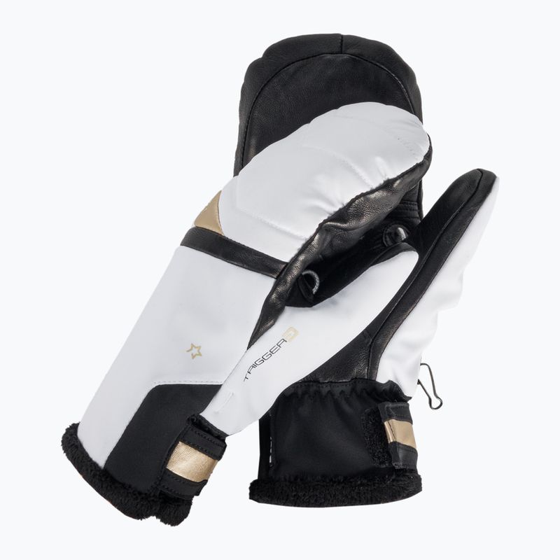LEKI Snowfox 3D Lady Mitt White 650801502065 Moteriškos slidinėjimo pirštinės