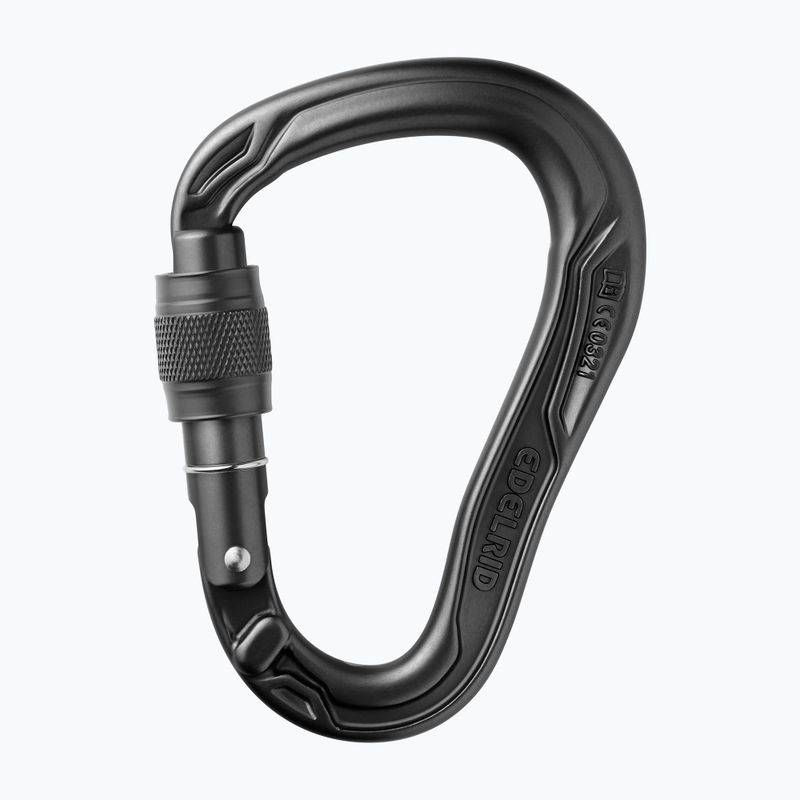 Laipiojimo karabinas EDELRID HMS Bullet Screw black