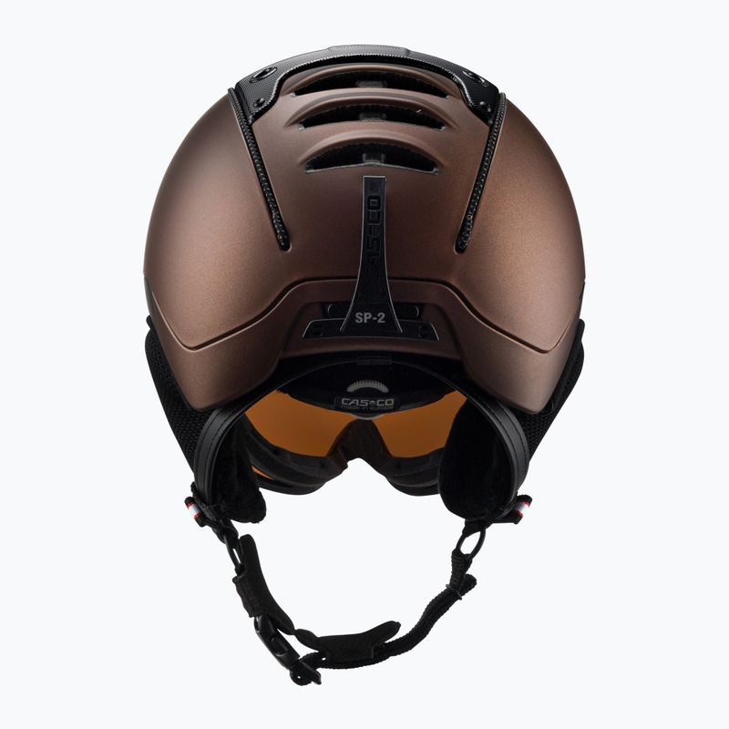 Slidinėjimo šalmas CASCO SP-2 Carbonic Visor brown 07.3733 3
